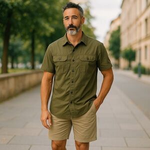 🛍️2176 NWT Great Northwest 100% Cotton Mens Shirt